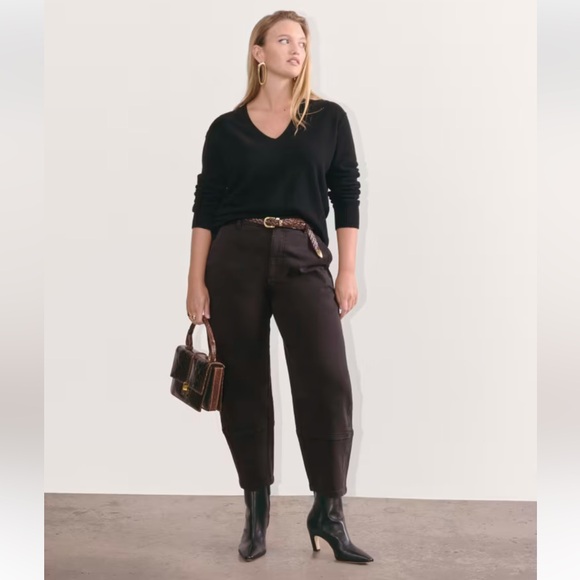 Everlane Utility Barrel Pant Black 4L - Picture 2 of 10